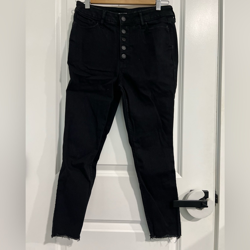 Old Navy Women's High Rise Black Jeans